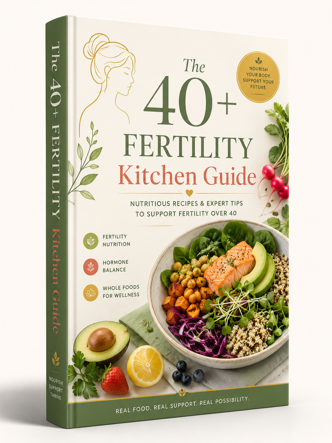 Bonus 2 — The 40+ Fertility Kitchen Guide cover